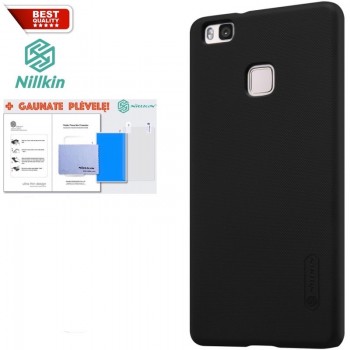 Huawei P9 Lite dėklas juodas "Nillkin" Frosted Shield + plėvelė Huawei P9 Lite dėklas juodas "Nillkin" Frosted Shield + plėvelė